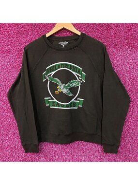 Junk Food Clothing Philadelphia Eagles Crop Crewneck Sweatshirt Small